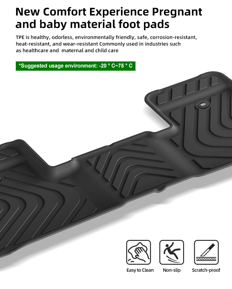 Suitable for 22-25 Acura Mdx Car Special Floor Mats Tpe Floor Mats Trunk Mats Cross-Border