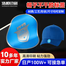 帽子不干胶标签印刷辅料服饰帽鞋袜商标logo装饰防水贴纸厂家定制
