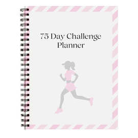 跨境75天挑战计划本75-Day Challenge Planner健身计划减肥记录本