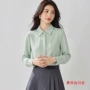 春秋长袖复古通勤衬衫