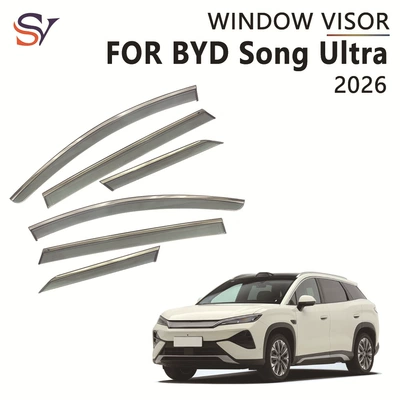 Dropshipping is available for BYD Song Ultra 2026 car side window rain guards