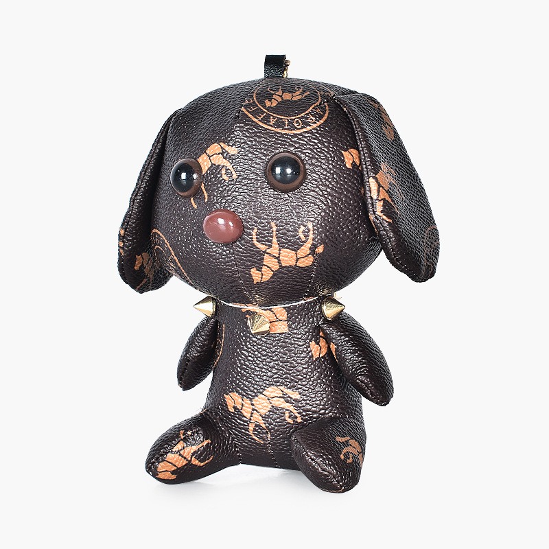 Gafas cachorro coche llavero exquisita Red Femenina perro colgante niños mochila adornos pareja llavero