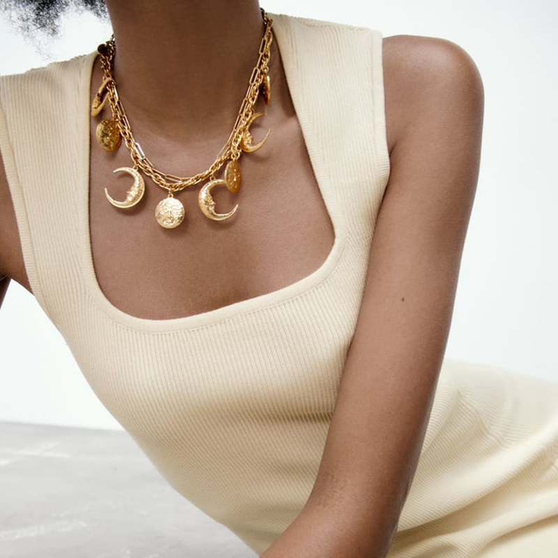 Fashion Moon Alloy Plating Womenu0027S Bracelets Necklace