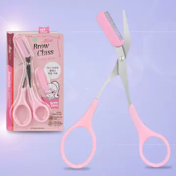 Wholesale Eyebrow Scissors with Comb Beauty Trimming Eyebrow Cutter Makeup Tool