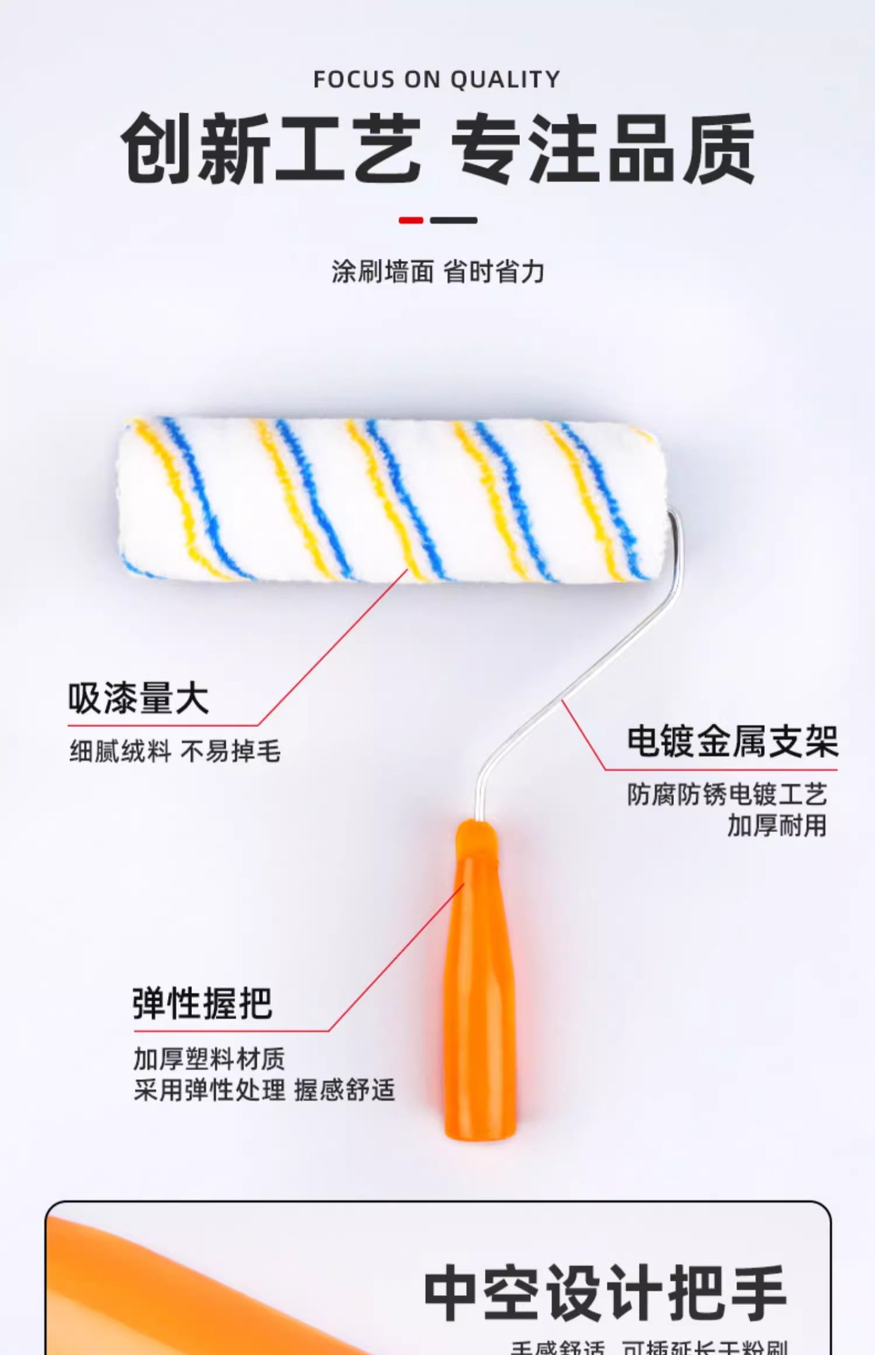 油漆滚筒刷多功能家用装修8寸9寸10寸12寸滚筒刷乳胶漆刷墙工具-阿里巴巴