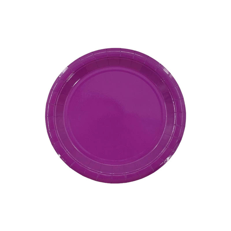 Comercio extranjero transfronterizo Amazon venta caliente de 7 pulgadas 9 pulgadas bandeja de papel desechable platos de pastel para niños fiesta de cumpleaños decoración de cubiertos