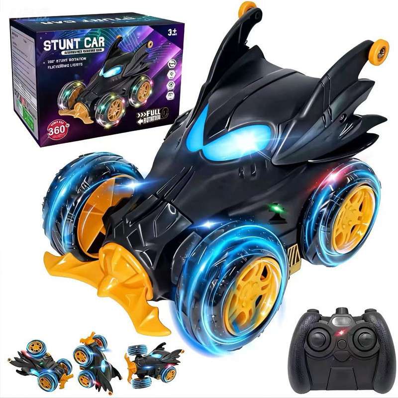 Cross-border Amazon 2.4G Spider Remote Control Car, 360-degree rotating stunt off-road vehicle, remote control dump truck, children's toy