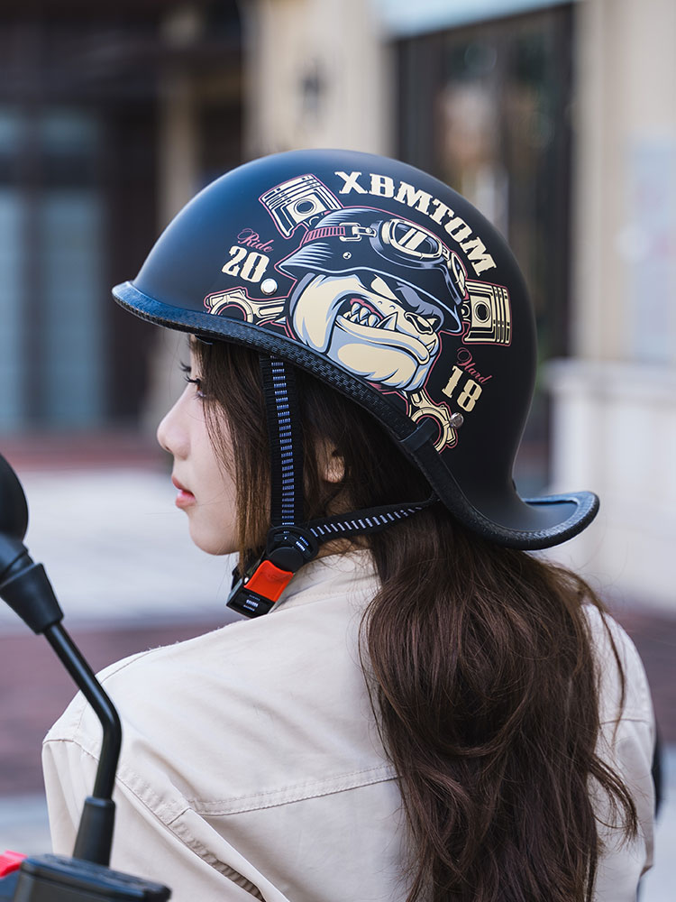 Motorcycle Helmet Retro Summer Half Helmet Scooter Riding