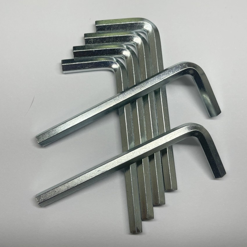 厂家产销中高碳钢加硬淬火L型内六角扳手六角匙H4*21*57（外量）