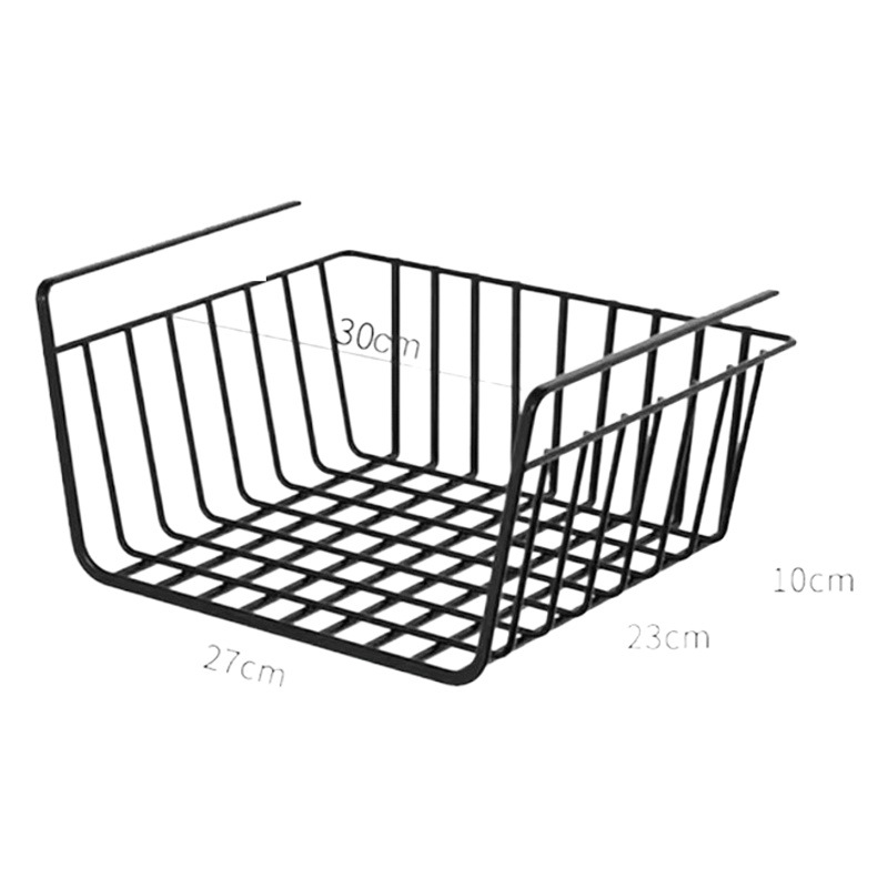 College Student Dormitory Artifact Hanging Basket Without Punching Cabinet Kitchen Hanging Storage Rack Wardrobe Storage Hanging Basket