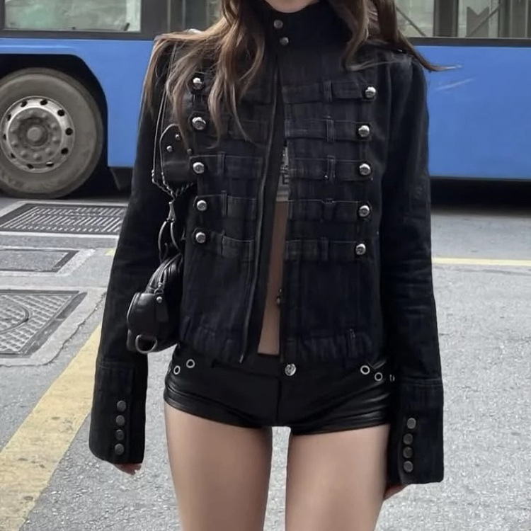 Fashionable Retro Palace-Style Button-Decorated Long-Sleeve Jacket Top 2026 Autumn New Cross-Border European and American Style Foreign Trade