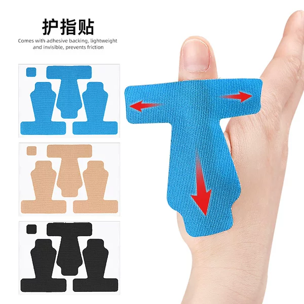 Pre-cut elastic thumb toe patch fixed support anti-friction sports bandage muscle effect patch strap tape