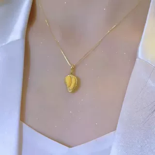 创意仿真榴莲果肉项链简约锁骨链设计小众独特夏季百搭少女心配饰