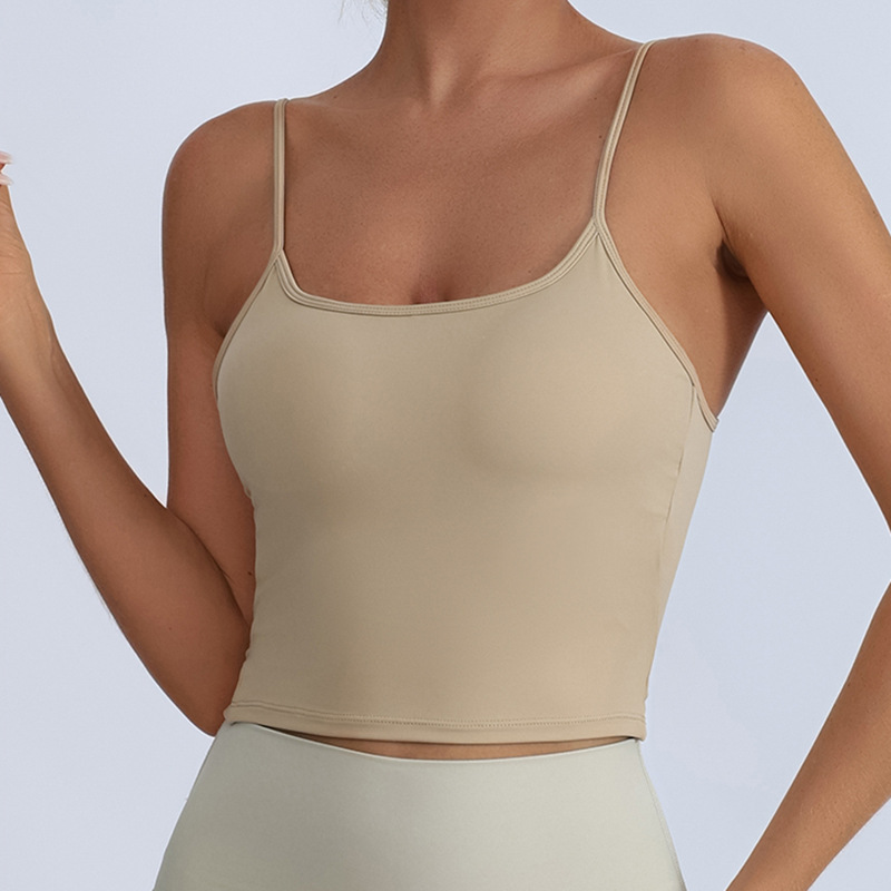 Comercio exterior gran desnudo espalda trasera cruzada sujetador deportivo sexy cinturón de hombro delgado entrenamiento profesional ropa de yoga