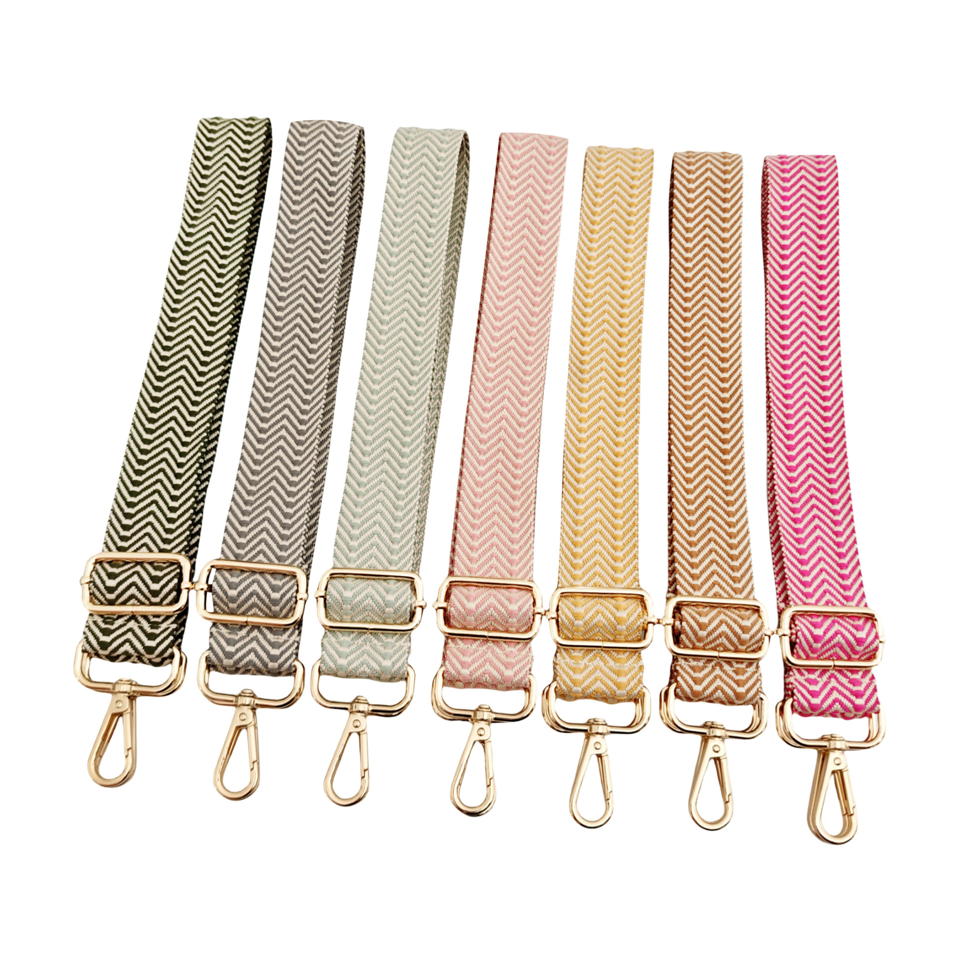 Cross-Border New Colorful Wide Shoulder Strap 3.8cm Pure Colorful Arrow Bag Accessories Strap Single Shoulder Crossbody Replacement Strap