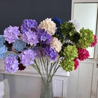 5头小绣球仿真花ins风婚庆婚礼布置造景花材家居客厅摆件装饰假花
