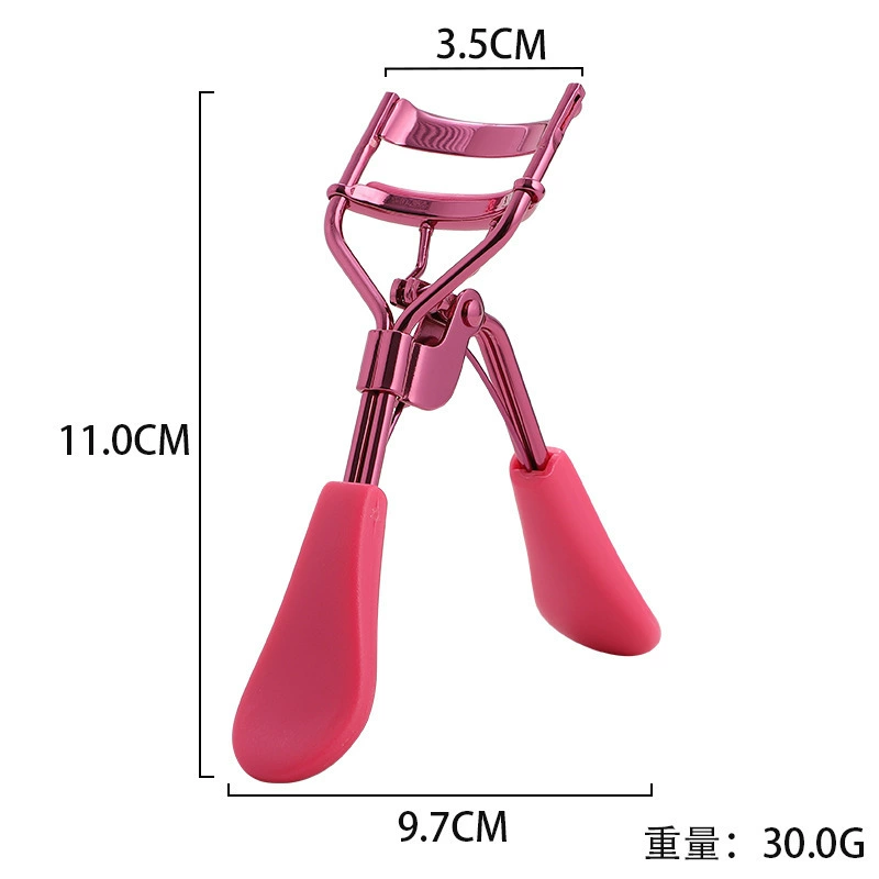 Handheld Eyelash Curler, Plastic Grip, For False Lashes, Compact 5.5 cm