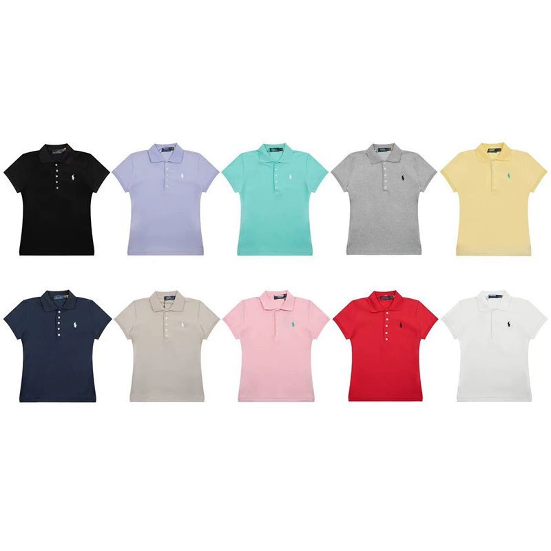 Поло (Ralph Lauren) с коротким рукавом, с вышитым пони, летнее качество, XS–L