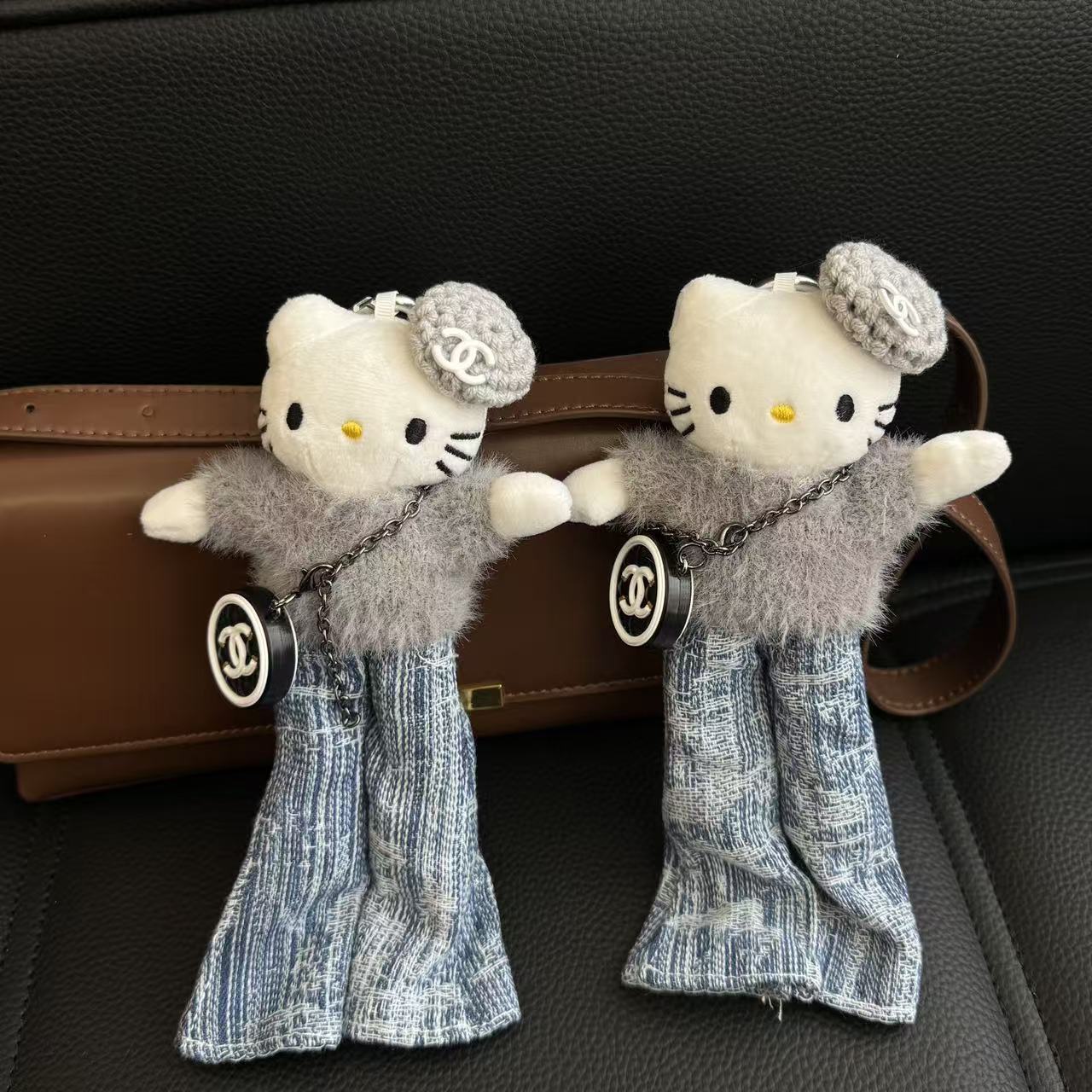 新品可爱いロングレギンスキティぬいぐるみスカートきせかえ人形ドレスins风人形饰りリュックサックキーホルダー