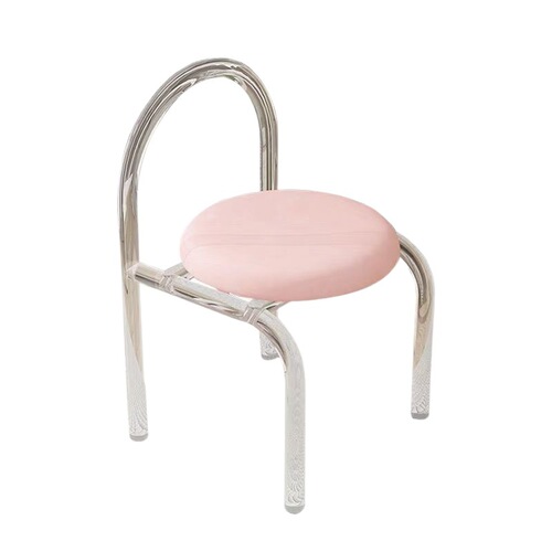 z% Internet celebrity dressing table makeup chair acrylic transparent chair bedroom balcony fairy chair Xiaohongshu recommended meal