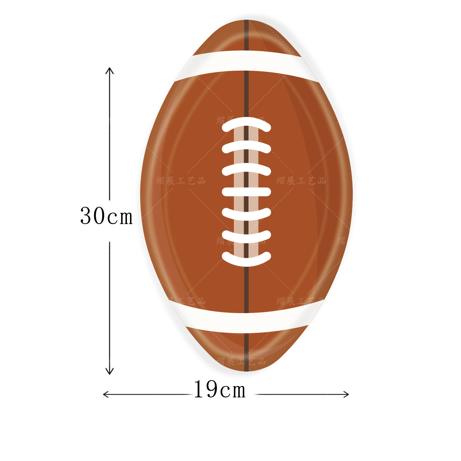 En stock al por mayor rugby fiesta de cumpleaños Placa de papel desechable Super Bowl competencia día en forma de placa de papel image 7