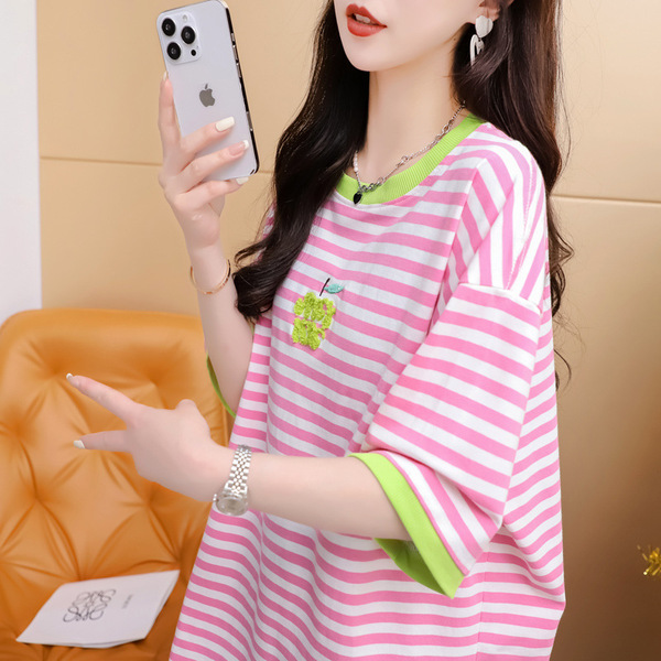 Summer elegant short sleeve T-shirt