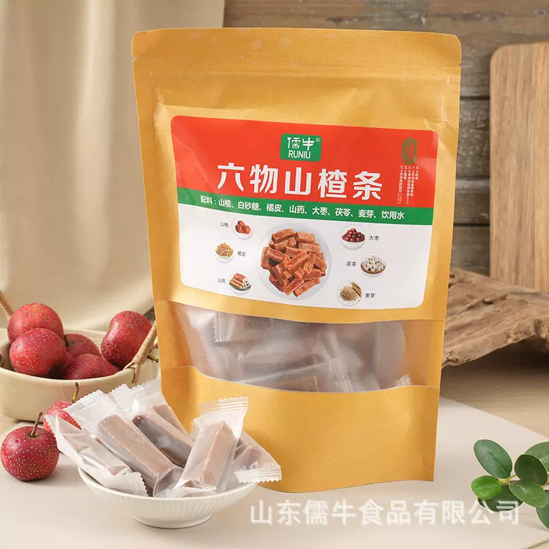 六物山楂条儒牛190g橘皮茯苓麦芽山药大枣休闲零食酸甜山楂制品
