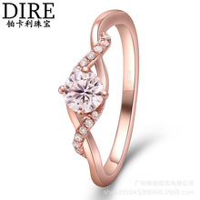 18Kõ�����צ�ʯ��ָ ����Ť��30���Ϸ��ʯ��ָ�Y��ӆ���ָ