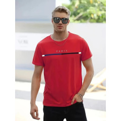欧码棉T5-piece men's daily casual short-sleeved crew nec跨境