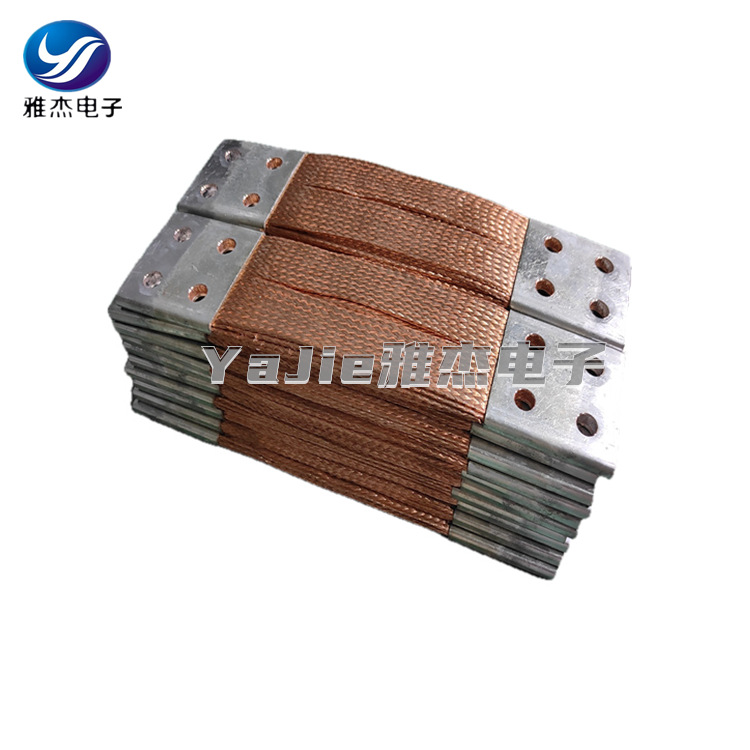 全紫铜镀锡编织软连接TZ-15编织铜线 雅杰导电带 母线伸缩节