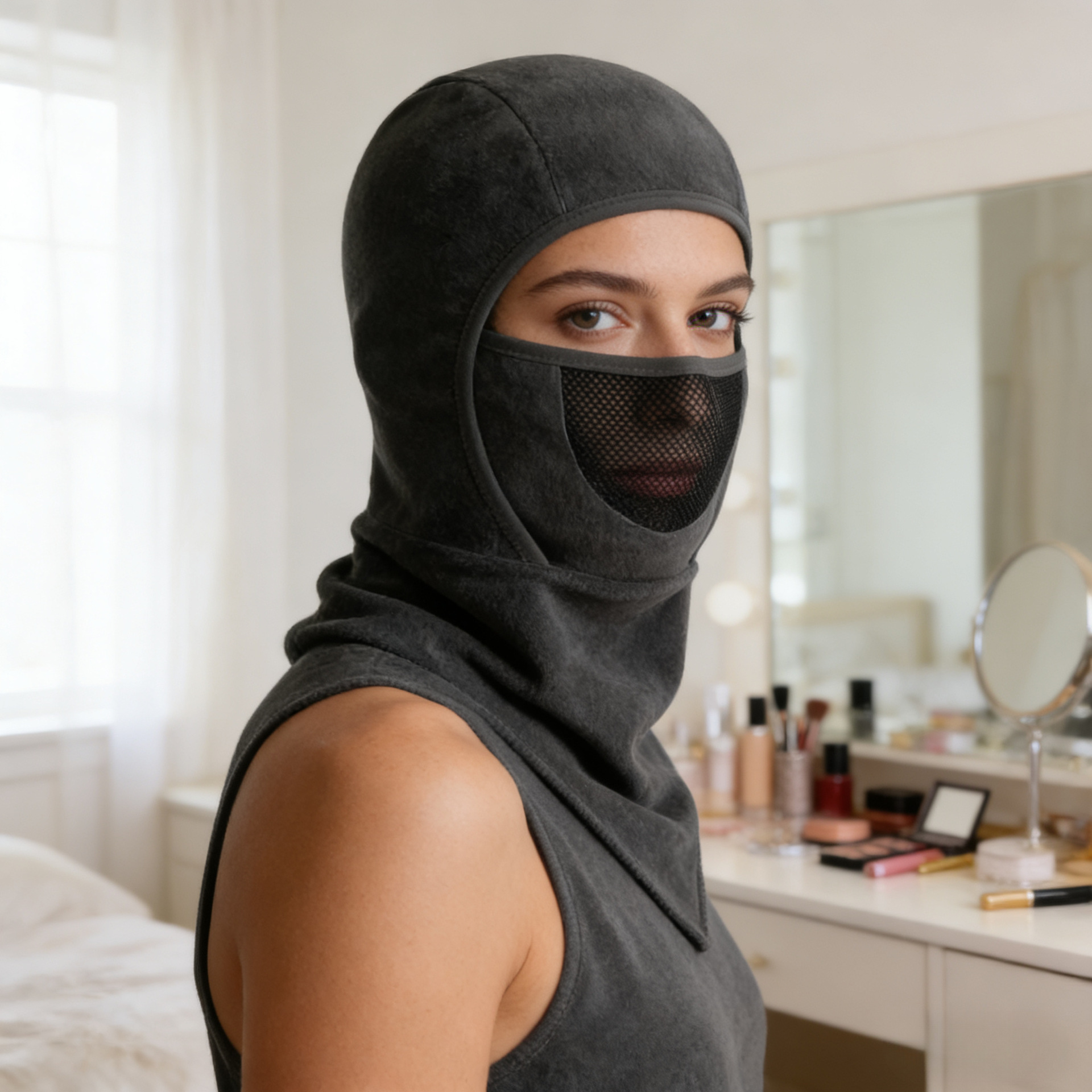 Windproof Face Protection, Neck Protection, Cationic Fleece-Lined Cold-Proof Headscarf, New Winter Warm Mask for Women Cycling and Skiing