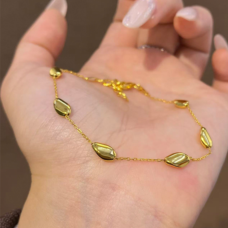 Italian fragment bracelet, s925 sterling silver, thickly plated with 18k gold, diamond-cut design, jewelry, sourced from Xiaohongshu live stream Italian fragment bracelet, s925 sterling silver, thickly plated with 18k gold, diamond-cut design, jewelry, sourced from Xiaohongshu live stream