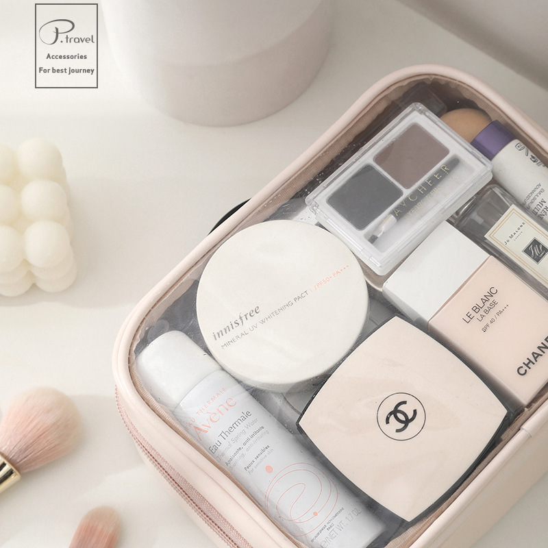 Venta caliente transfronteriza en stock bolsa de cosméticos al por mayor de gran capacidad portátil ins alto sentido internet celebridad viaje chica nuevo