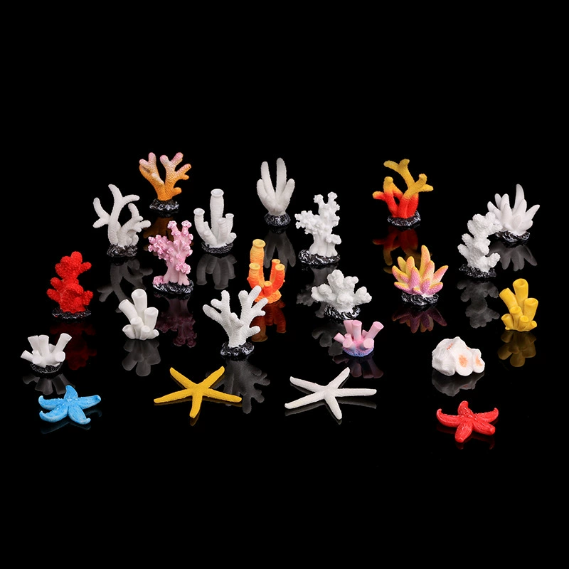 Fish House Factory Direct Моделирование смолы Коралловый маленький размер Мини Микро Пейзаж Аквариум Декоративные украшения