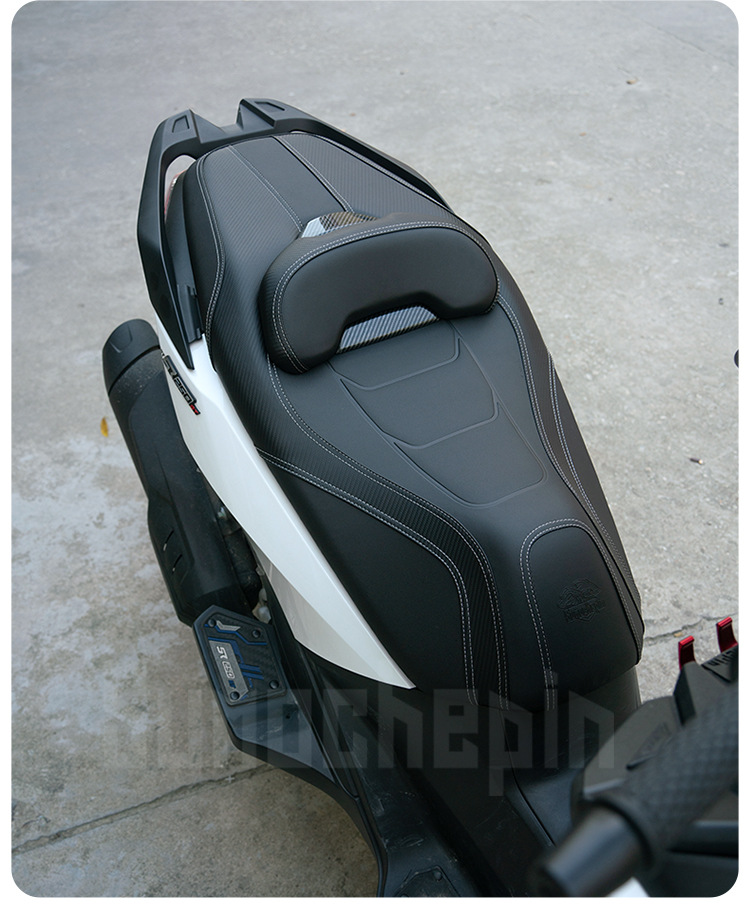 Longxin Wuji SR250GT modified cushion assembly breathable and comfortable lumbar cushion leather backrest non-destructive installation