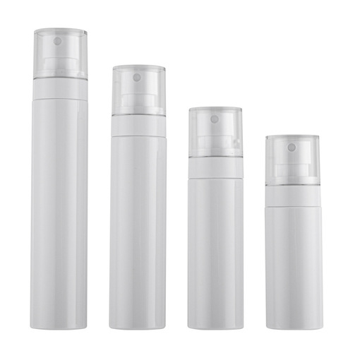60ml80ml white round essence bottle flat shoulder 100ml toner pet spray bottle packaging material repackaging bottle