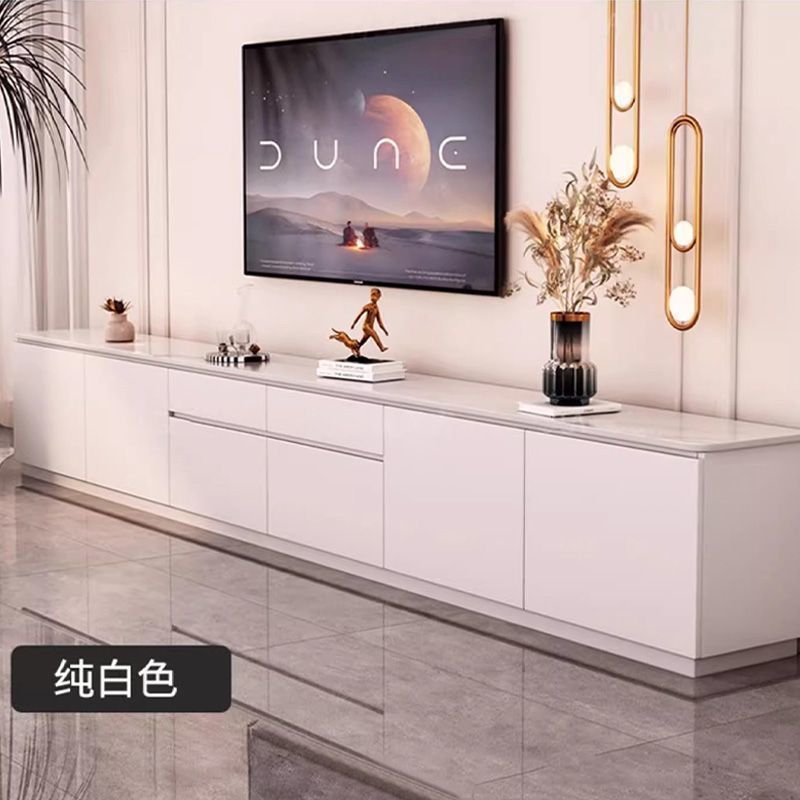 Yla岩板茶几实木电视柜欧式超长电视柜客厅家用落地收纳柜高款地|undefined