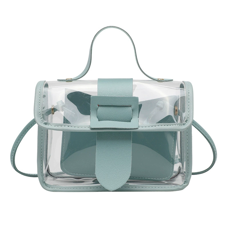 Trend small fresh summer transparent bag strap, small bag, 2021 collection, simple and elegant design
