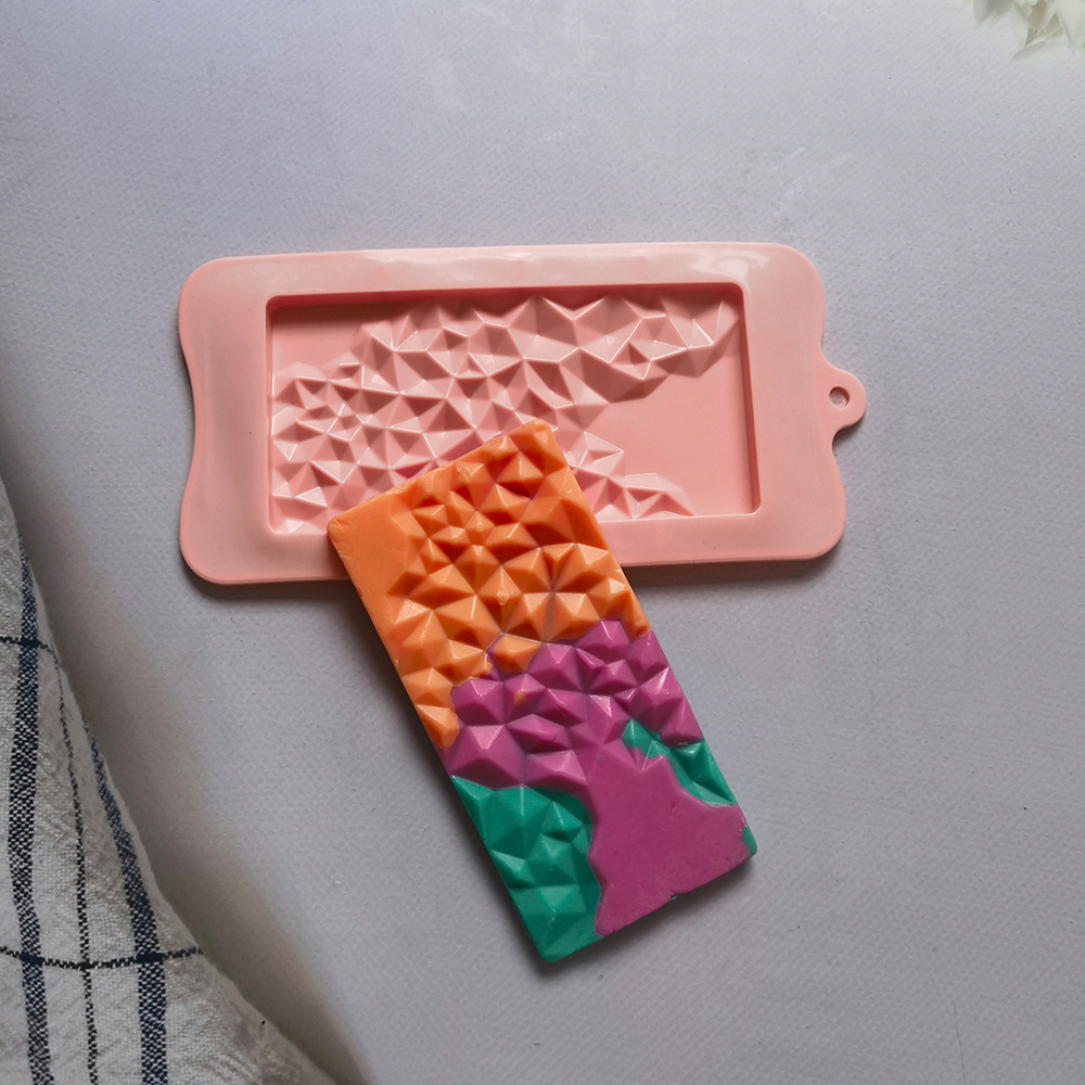 376 chocolate geométrico pastel molde de silicona gelatina torta molde de pan herramientas de horneado