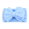 Children's nylon elastic big headband, hairgrip with pigtail with bow, hair accessory, European style