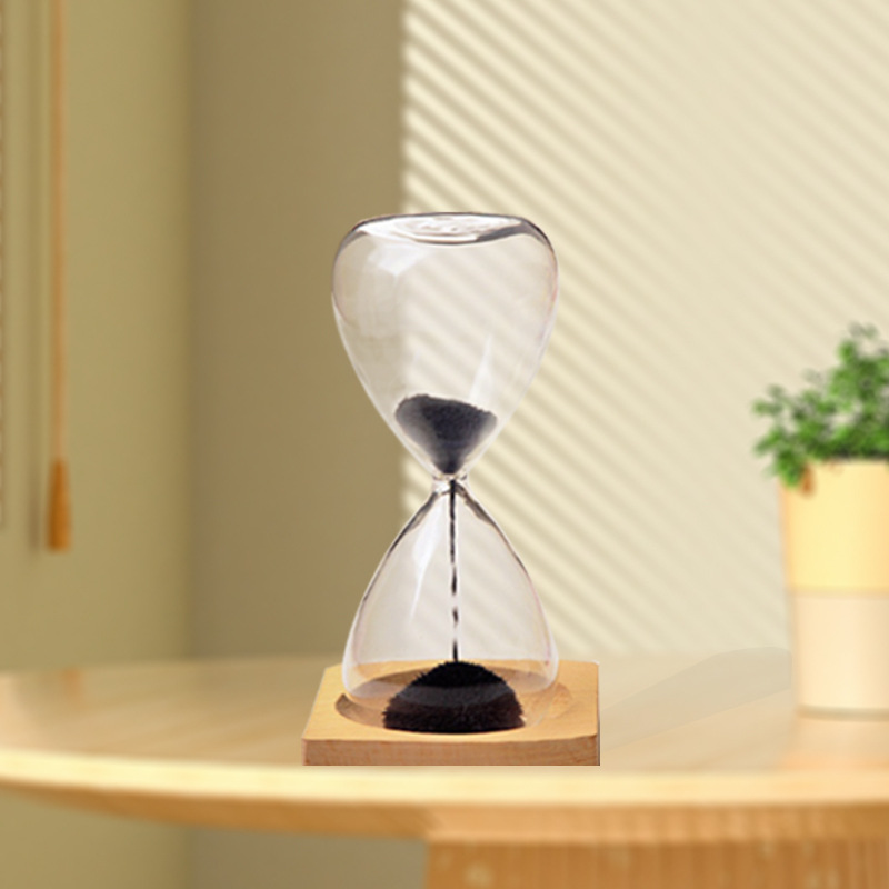 Reloj de arena magnético creativo reloj de arena imán magnético regalo de cumpleaños decoración creativa reloj de arena