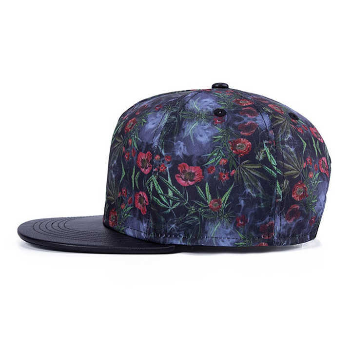 Sombreros de hip hop personalizados sombreros de borde plano mujeres y hombres bordados sombreros de montaña al por mayor cabeza grande adultos sombreros de bisel plano sombrero duro superior