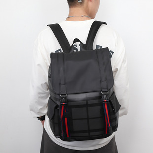 New Backpacks for Men and Women, Trendy Casual Bags, Leather Large-Capacity Backpacks, Travel Bags, Computer Bags, Cross-Border