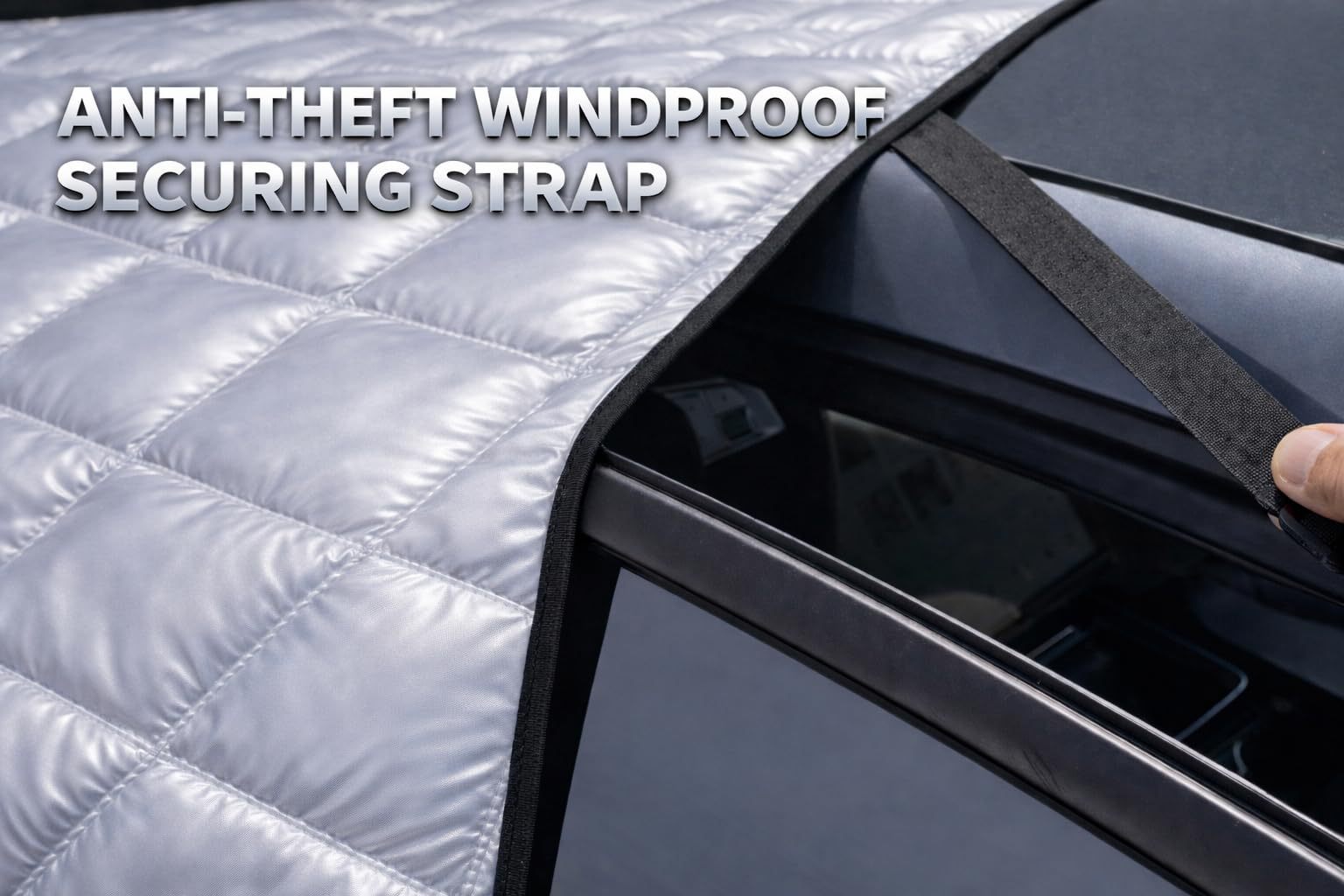 Winter Snow Cover, New Model Front Cover, Thickened Heat Insulation, Anti-Snow, Anti-Freeze, Anti-Rain, Car Sunshade, Car Snow Cover