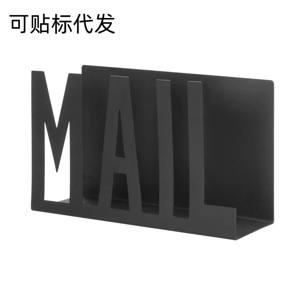 Почтовая стойка Металлический классификатор почты Зажим для письма Настольный регистратор для дома, офиса