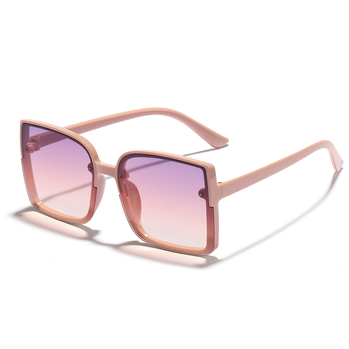 Gafas de sol de las mujeres de moda cuadrado personalizado gran marco gafas de sol de Europa y América cara grande adelgazar UV400 UV a prueba de gafas de sol