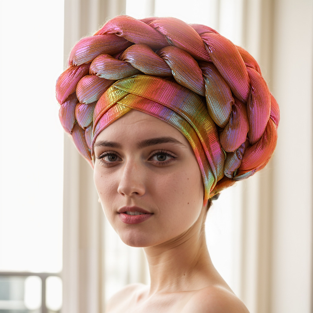 Pălărie musulmană, eșarfă pentru cap, pălărie magică musulmană, pălărie pentru femei cu frunte încrucișată, împletitură dublă_voghion.com