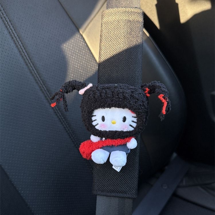 Funda Protectora de Hombro para Cinturón de Seguridad de Peluche para Auto image 5