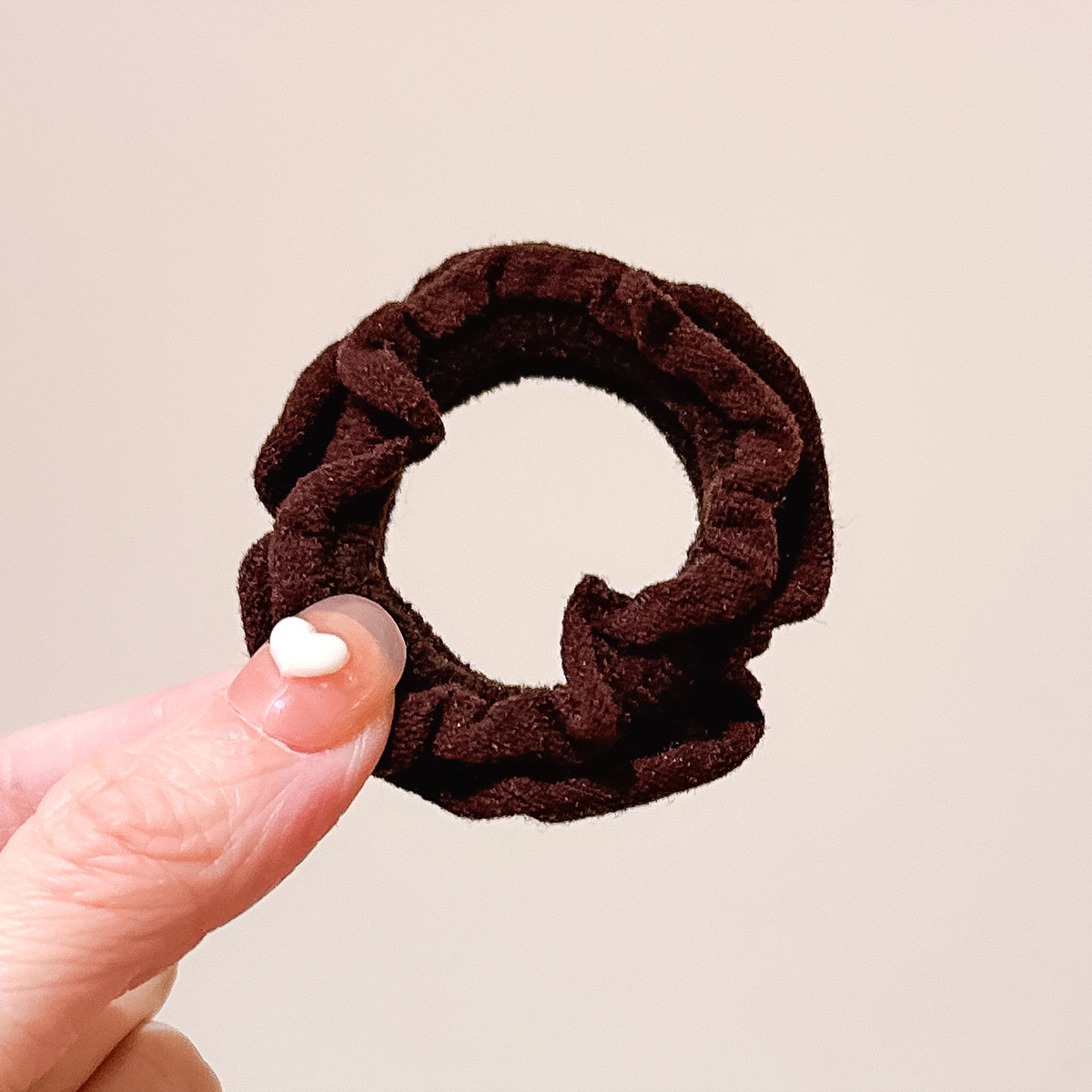 Simple todo partido oreja de madera banda de pelo cabeza de bola banda de goma de las mujeres de alta elástico durable cuerda de pelo accesorios para el cabello