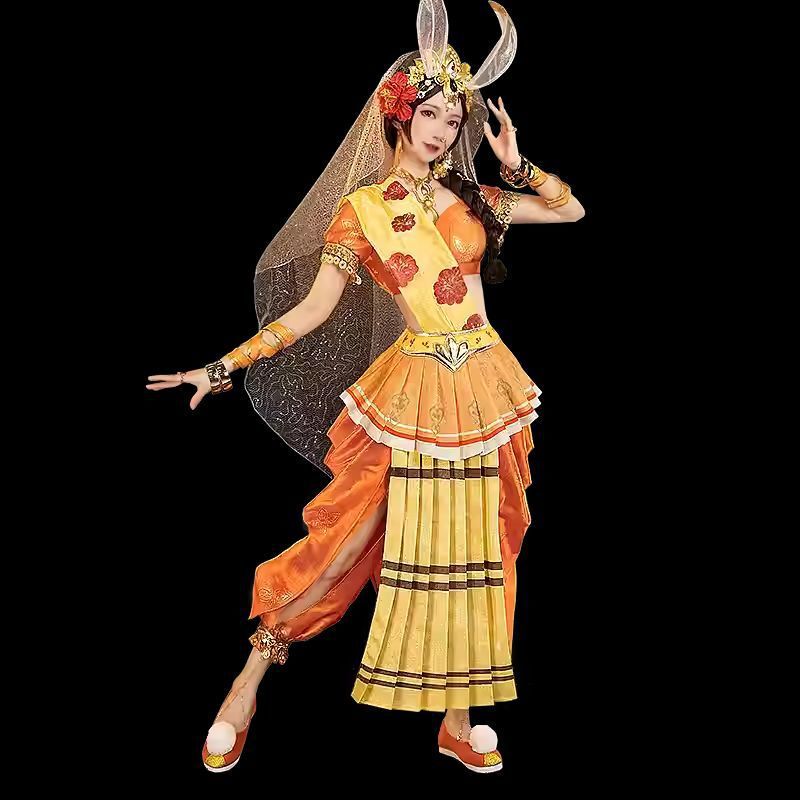 新款王者荣耀公孙离玉兔公主cosplay游戏动漫服装cos服全套西游记|undefined